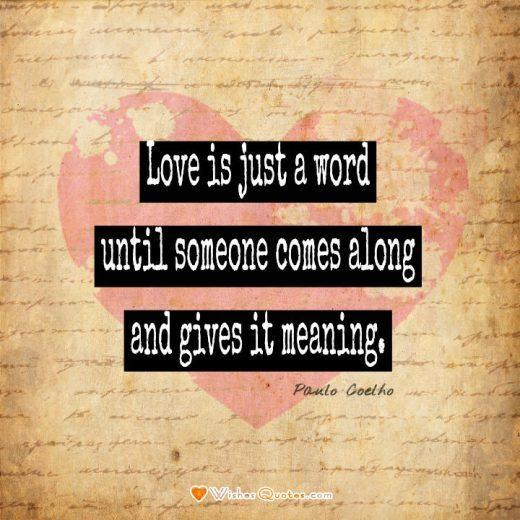 Love Is Just A Word