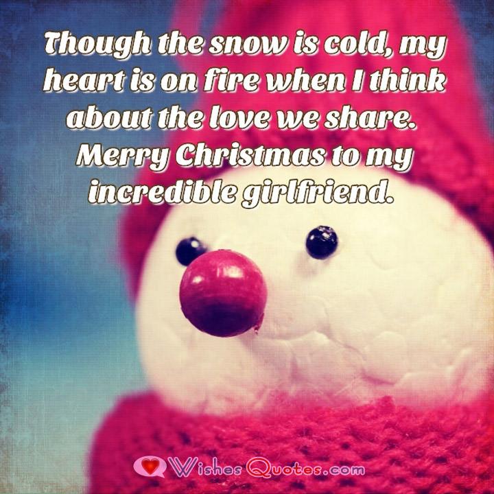 Christmas Love Messages for Girlfriend By LoveWishesQuotes