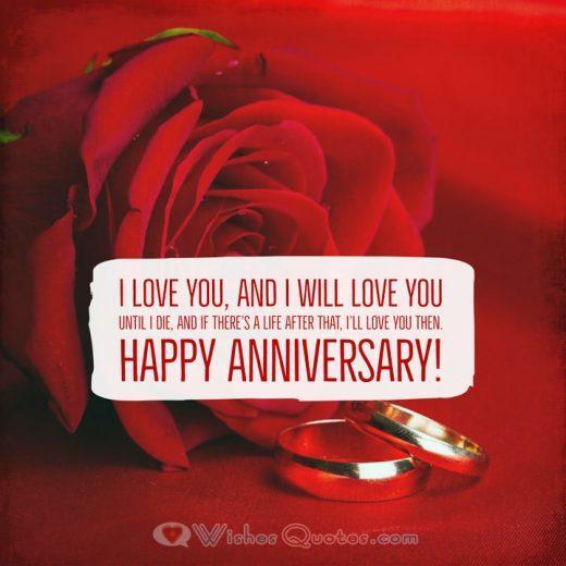 Deepest Wedding Anniversary Messages for Wife By LoveWishesQuotes