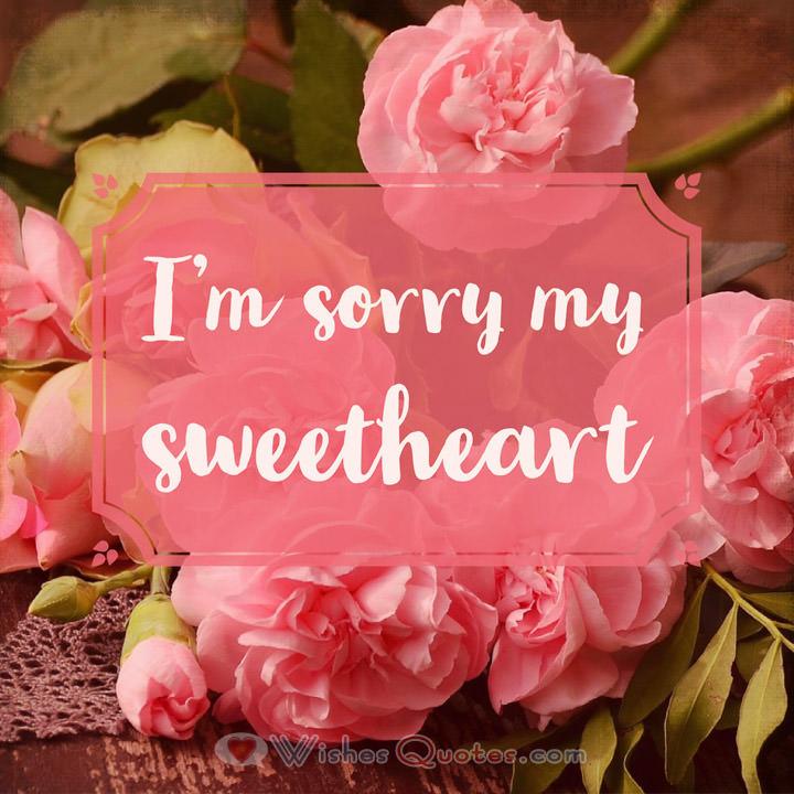 message for her sorry