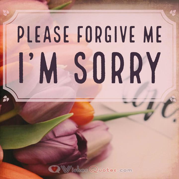 Hurt im letter i sorry you Apology Love