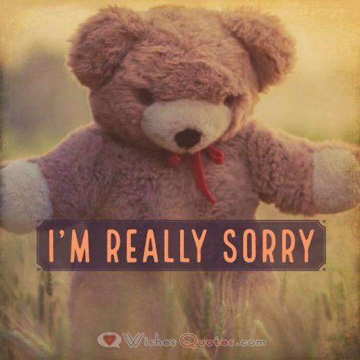 Sorry Messages: I’m really sorry