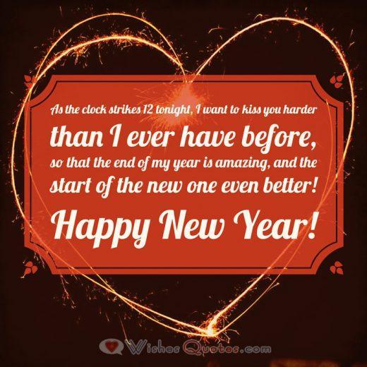 Romantic Happy New Year Messages for your Sweetheart By LoveWishesQuotes