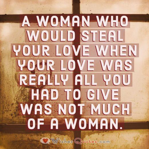 Cheating Messages Woman Who Would Steal Your Love