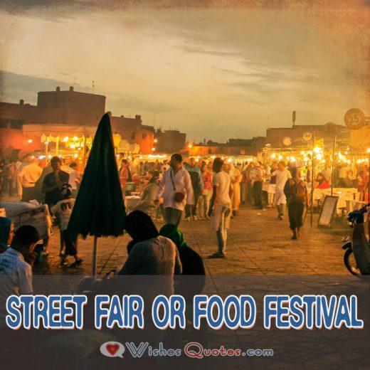 Street Fair Or Food Festival Street Fair Or Food Festival